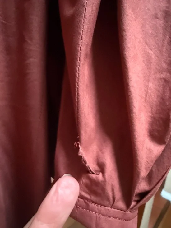 Another Tomorrow Organic Cotton Poplin Puff Sleeve Midi Dress Made in Italy 36 - Picture 10 of 10